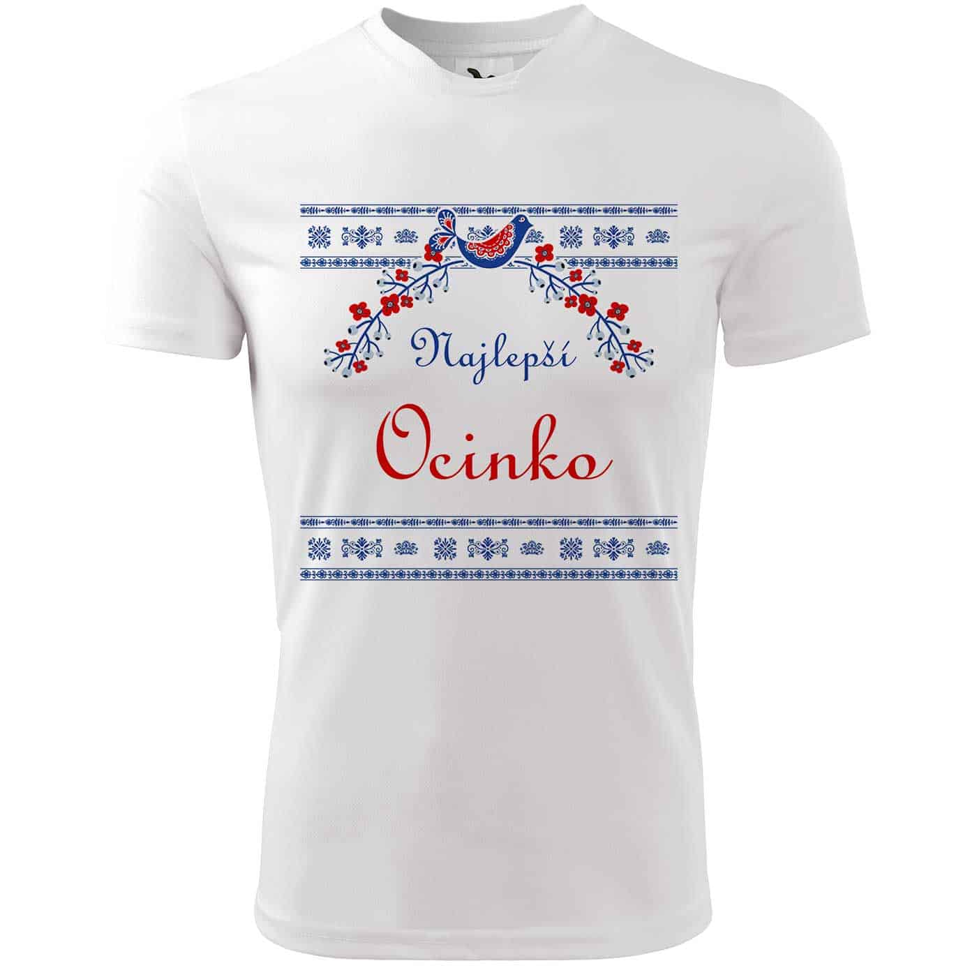 Pánske tričko Najlepší ocinko ľudové