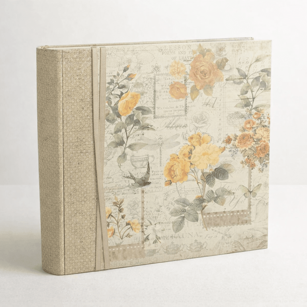 Fotoalbum OPHELIA BEIGE - fotorožkový 32x32cm