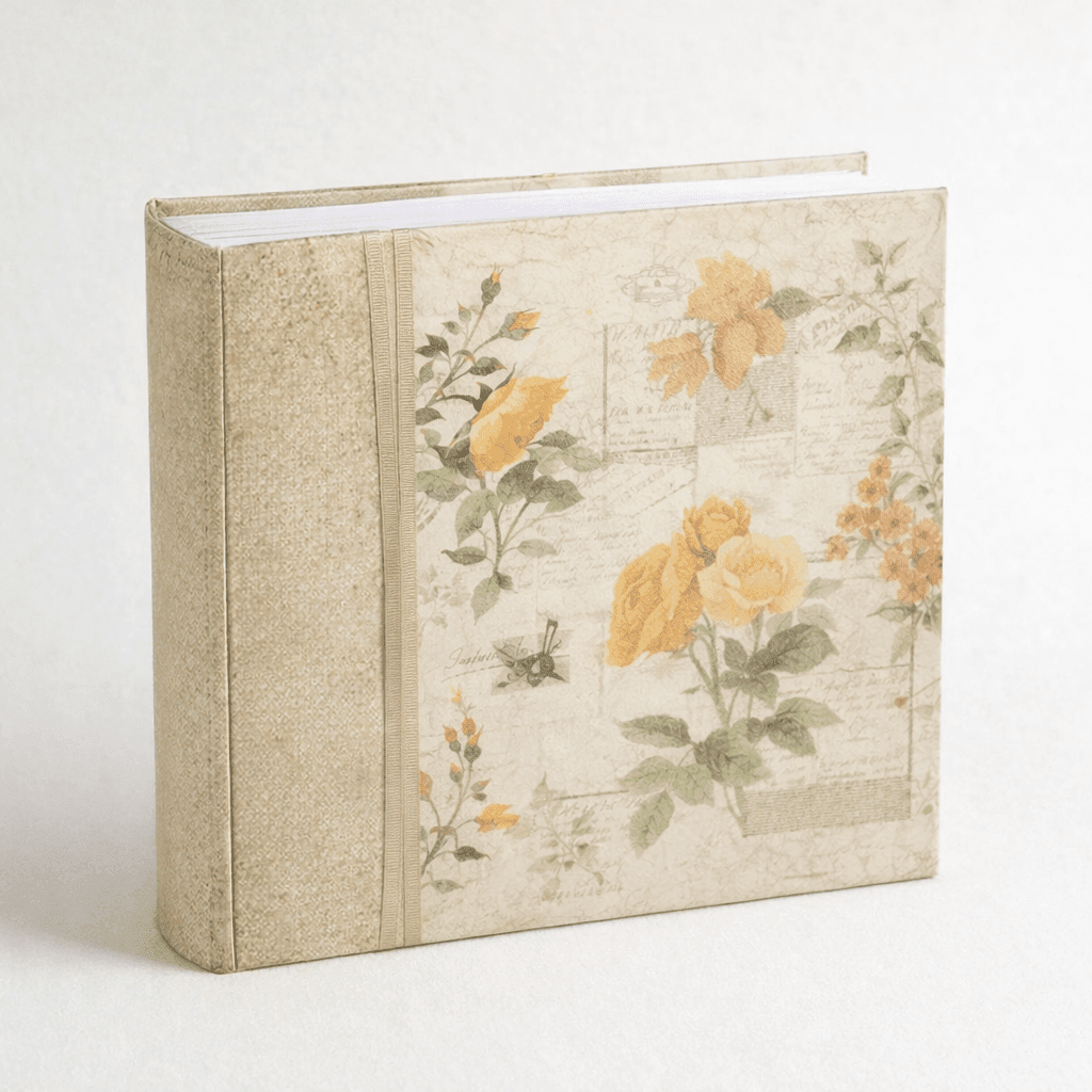 Fotoalbum OPHELIA BEIGE - fotorožkový 24x24