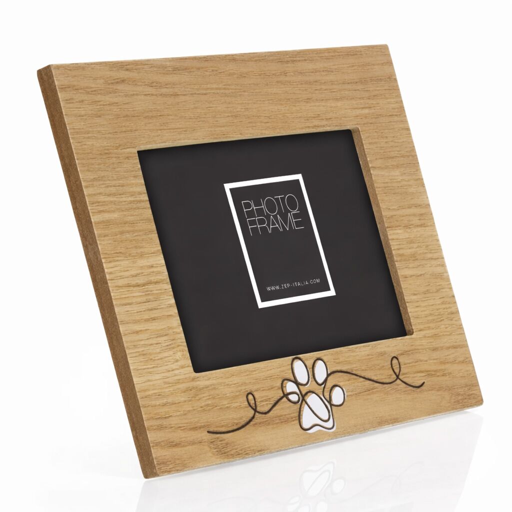 Drevený fotorámik Manolo 10x15 cm s motívom labky – Obrázok 2