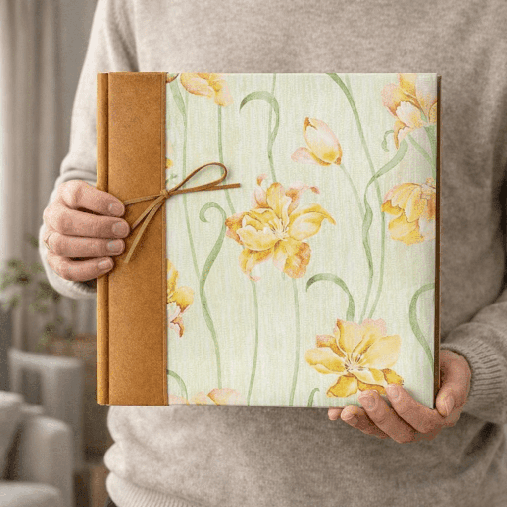 Fotoalbum JARDIM ORANGE - fotorožkový 32x32 – Obrázok 3