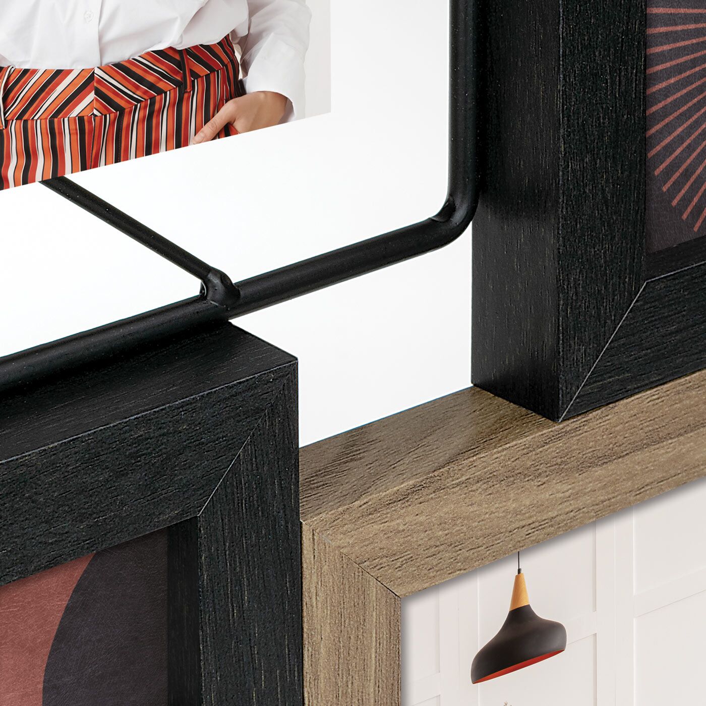 Dreveno–kovový fotorámik Nocera 13×18 + 4× 10×15 cm – Obrázok 2