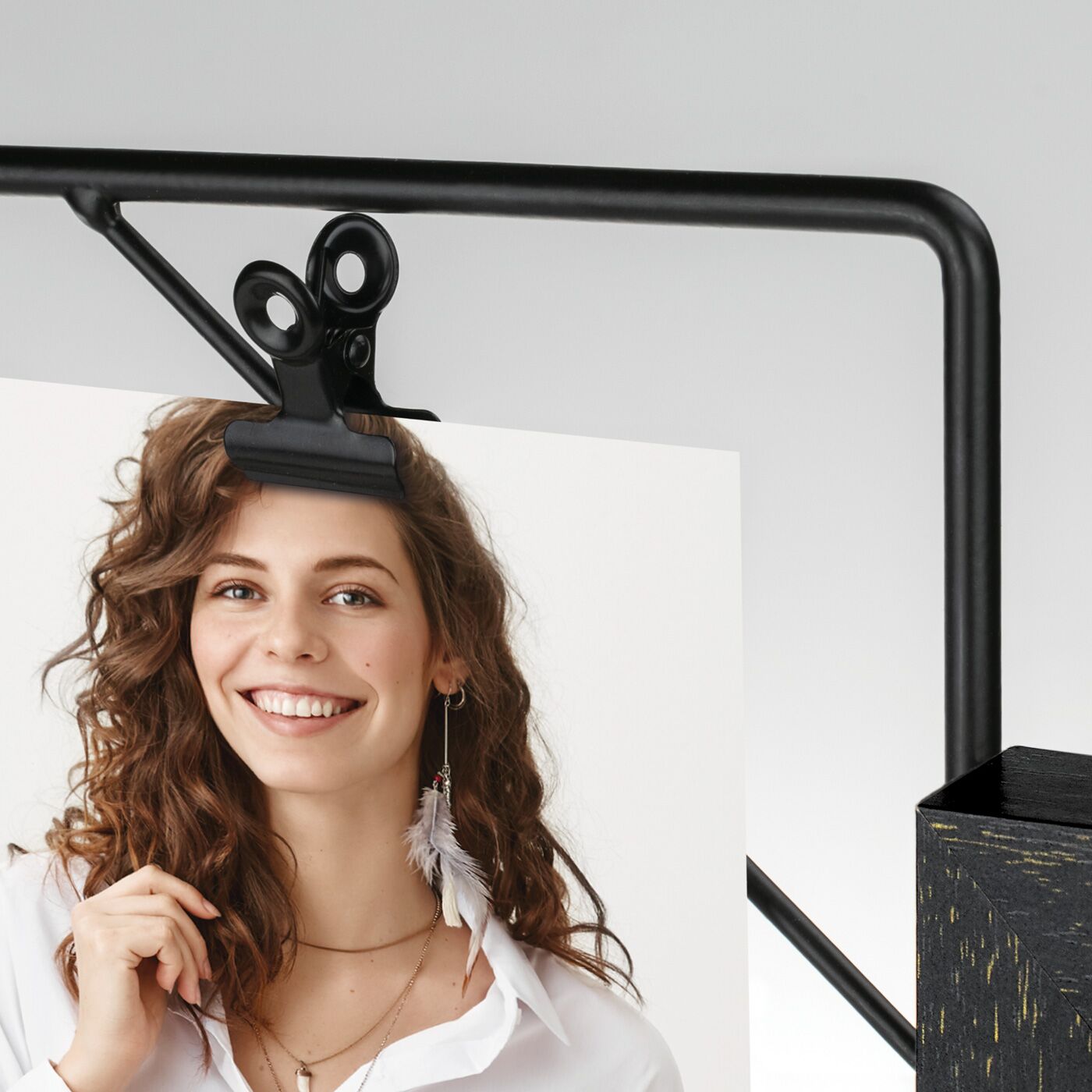 Dreveno–kovový fotorámik Nocera 13×18 + 4× 10×15 cm – Obrázok 3